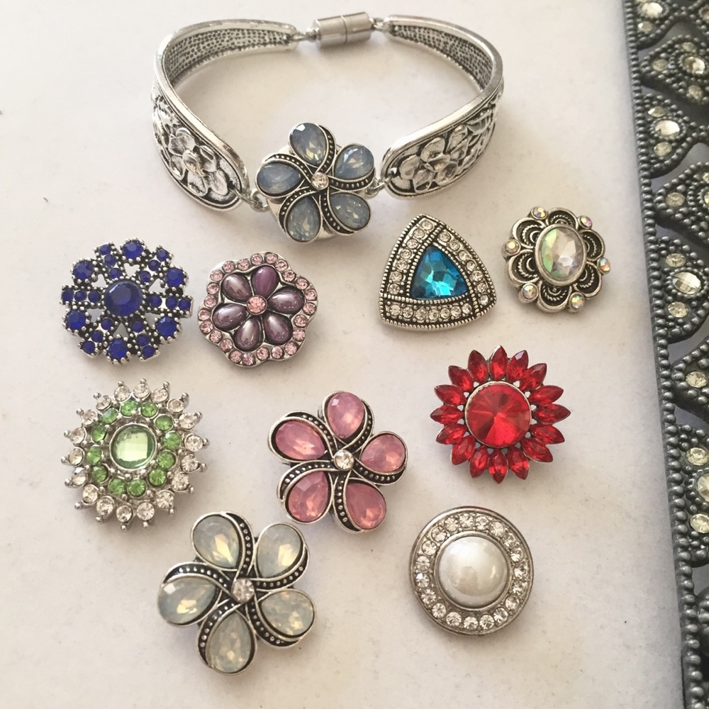 18mm Snap Button Spoon Bracelet & 10 Snaps! 💎💖